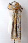 Cashmere Curry Leaves Scarf - Shirdak