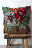 Kilim 60cm x 60cm Rose Cushion