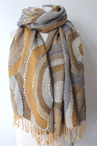 Woolen curry circle Scarf