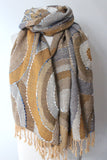 Woolen curry circle scarf