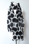 Dot black white Scarf