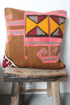 Kilim 50cmx50cm Curry cushion